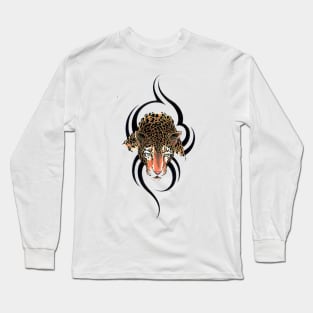 Tiger tattoo design Long Sleeve T-Shirt